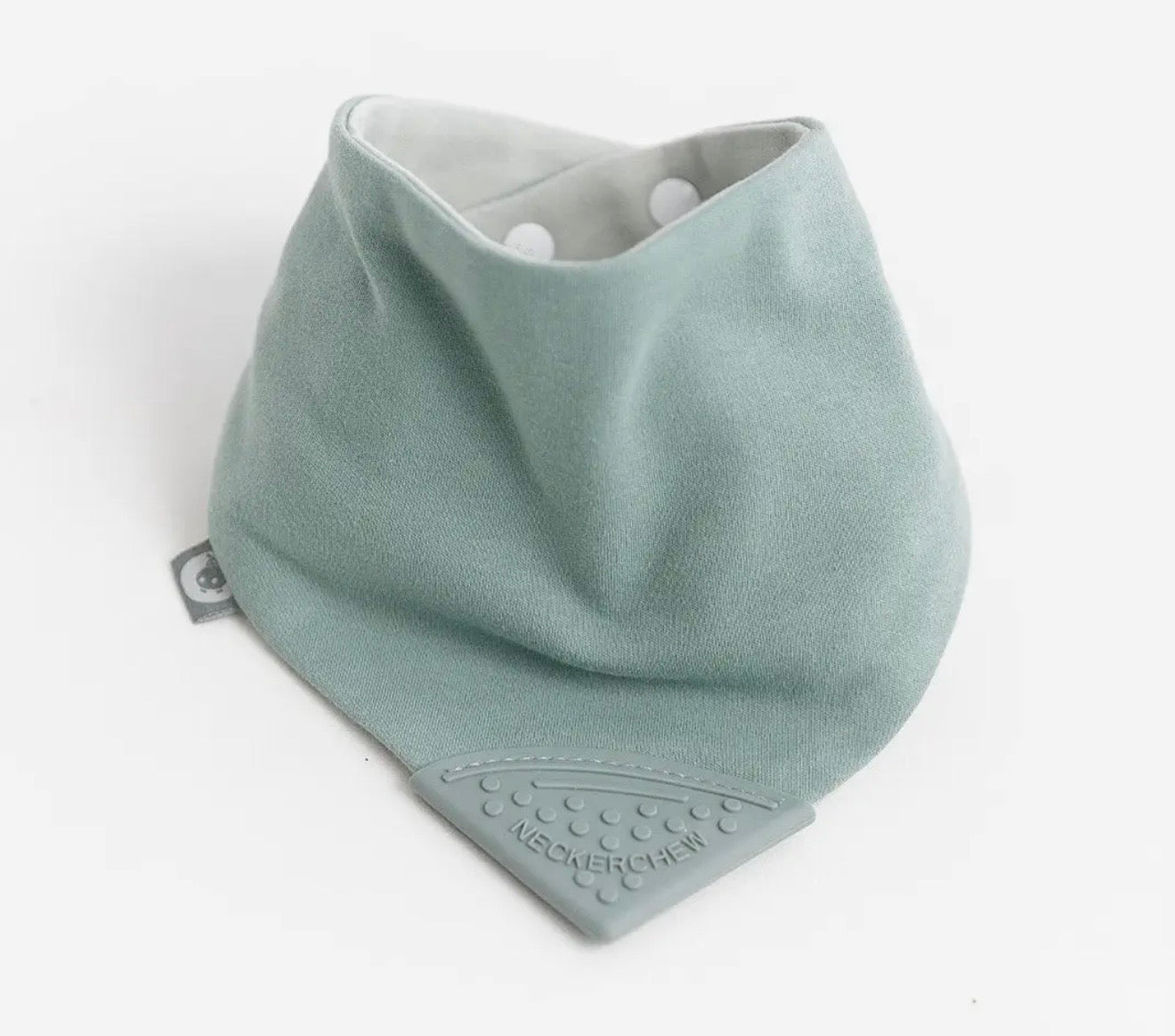 Cheeky Chompers Neckerchew Teething Dribble Bib - Sage