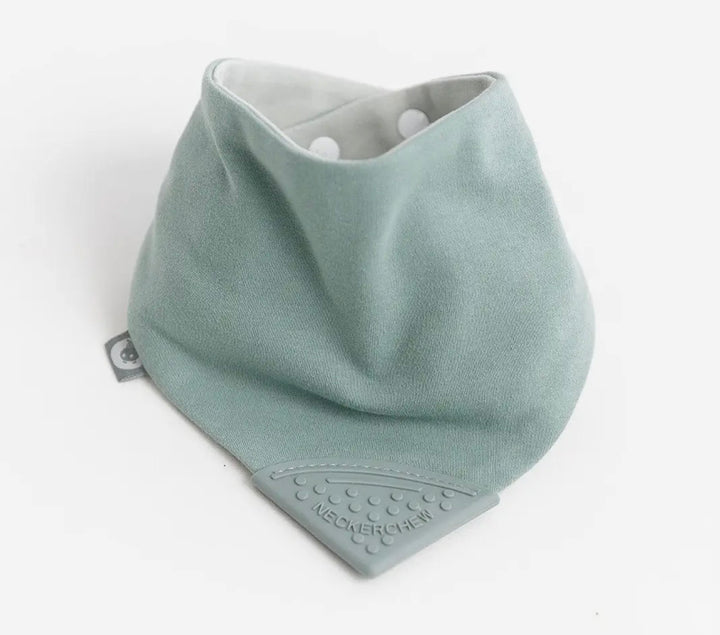 Cheeky Chompers Neckerchew Teething Dribble Bib - Sage