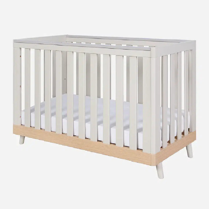 Tutti Bambini Hygge Cot Bed – Light Oak/White Sand