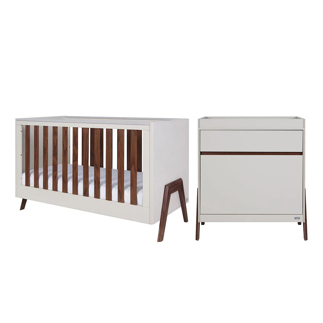 Tutti Bambini Fuori 3 Piece Room Set - Warm Walnut/White Sand