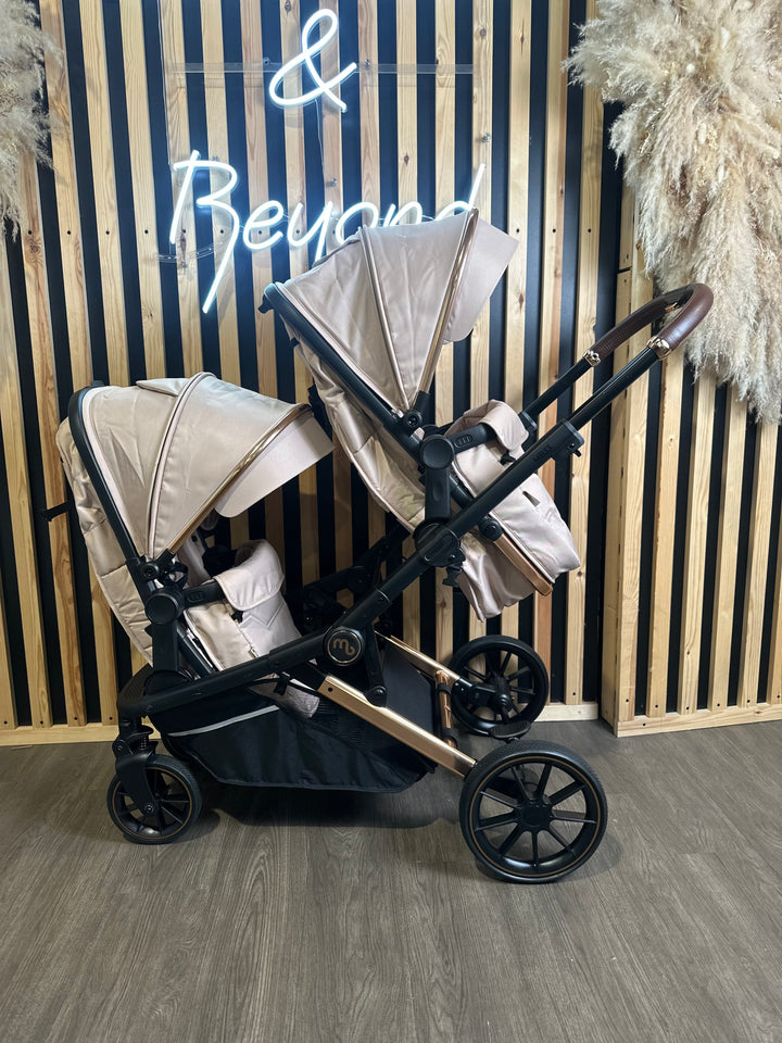 PRE LOVED My Babiie MB33 Twin Pushchair - Giraffe