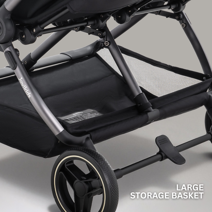 JoviKids Ayla Compact Twin Pushchair - Black