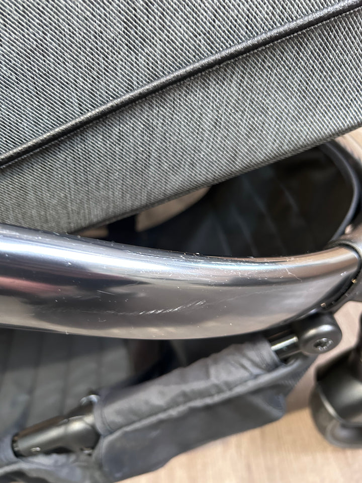 PRE LOVED iCandy Peach 6 Travel System - Dark Grey Twill