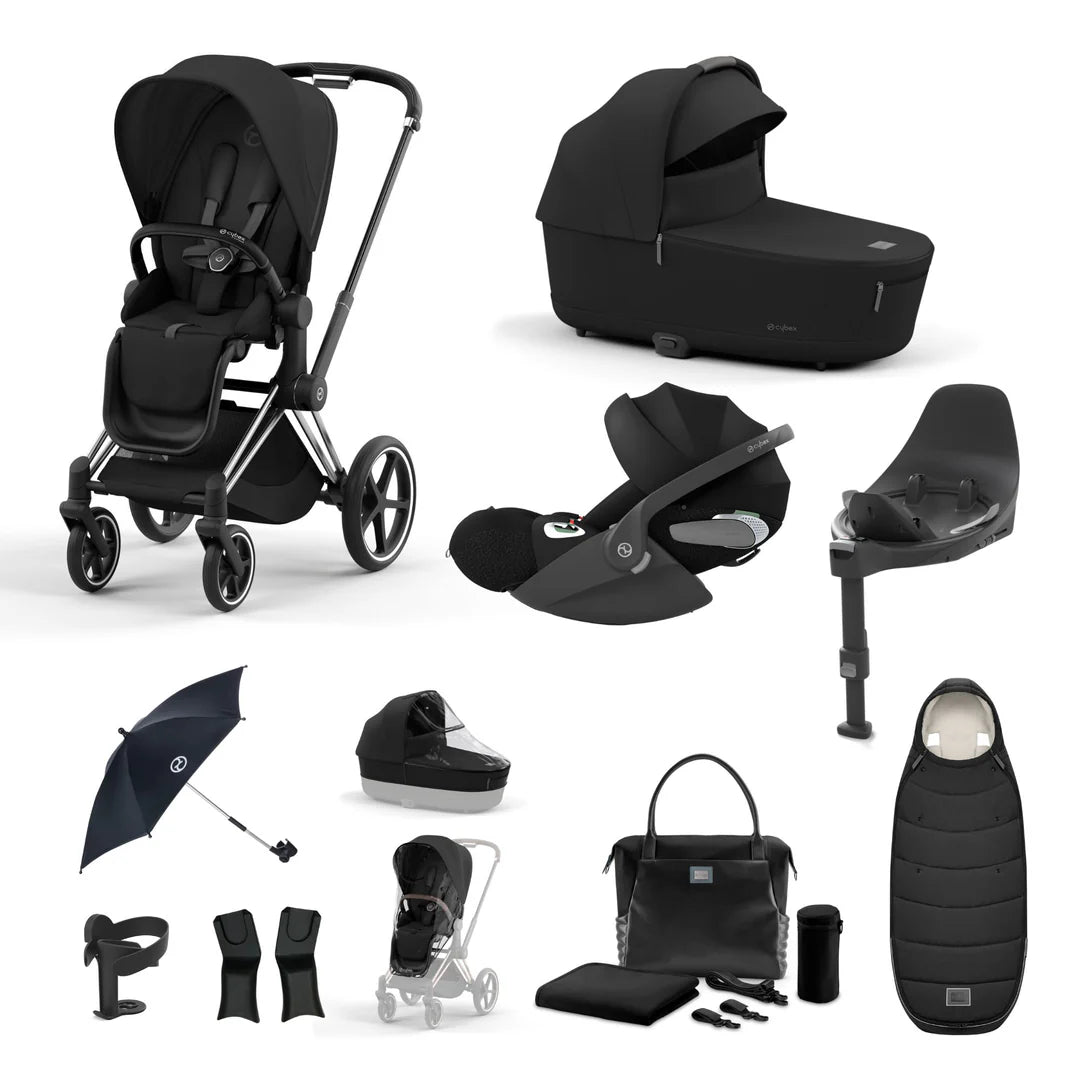 Cybex Priam Luxury Travel System Bundle - Sepia Black