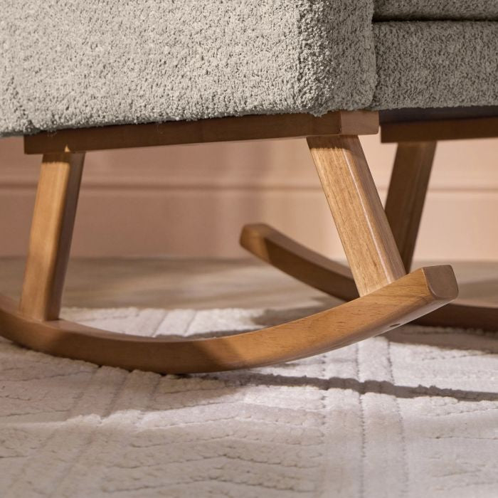 Tutti Bambini Oscar Luxe Rocking Chair & Storage Footstool - Mushroom