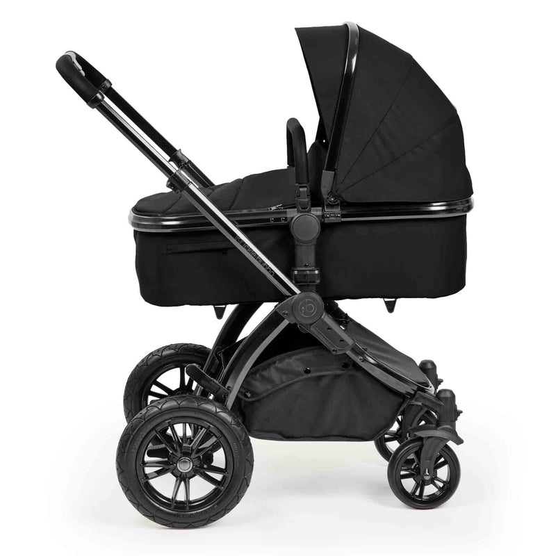 Ickle Bubba Stomp Luxe Elements Edition 17 Piece Bundle Inc Bubba Crib - Raven
