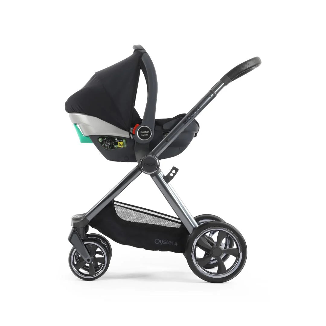 Oyster4 Travel System Bundle Inc Maxi-Cosi Pebble 360 Pro2 Car Seat - Carbonite