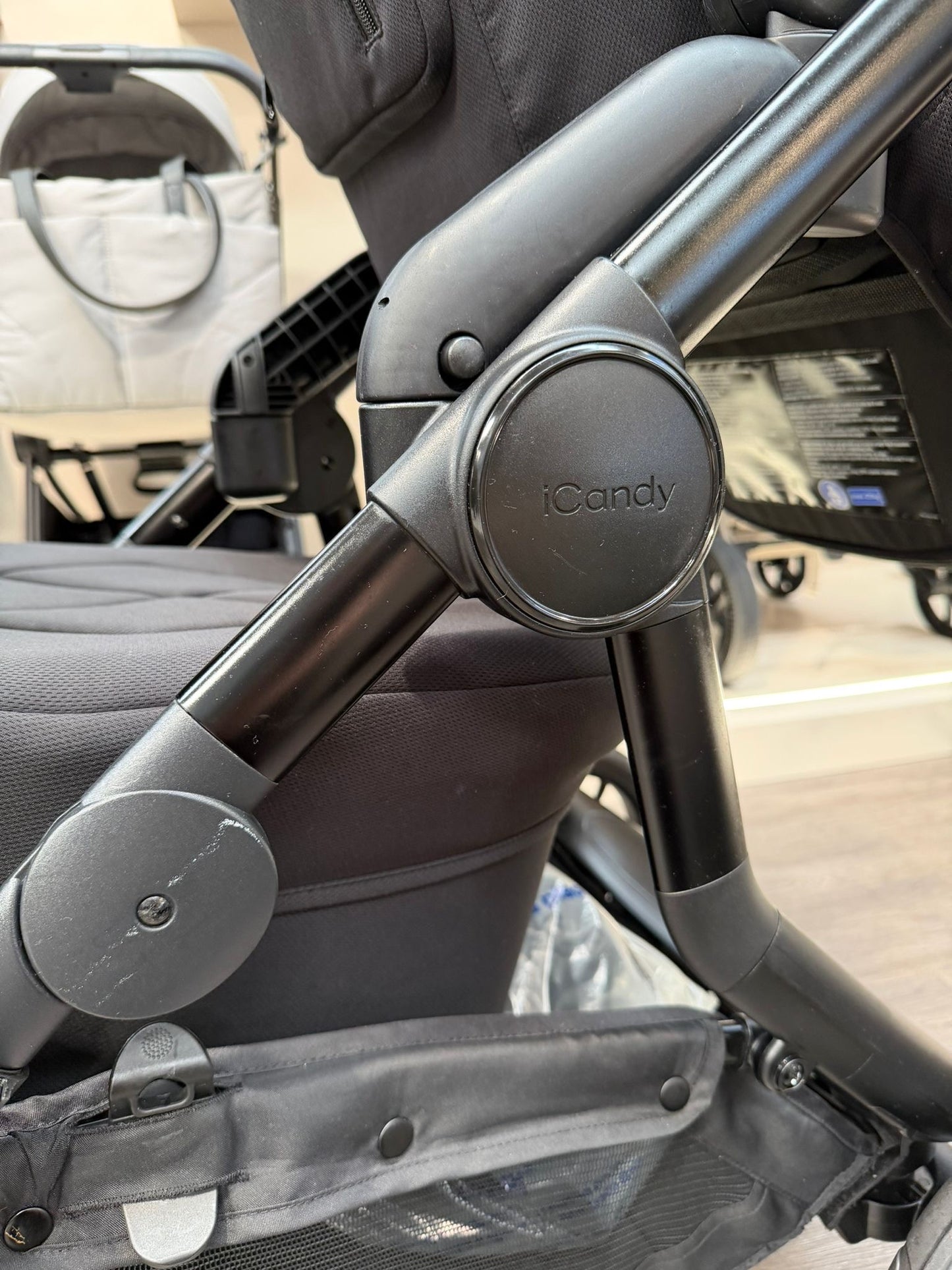 PRE LOVED iCandy Orange3 Double Pushchair Bundle - Black