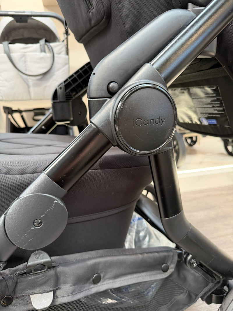 PRE LOVED iCandy Orange3 Double Pushchair Bundle - Black