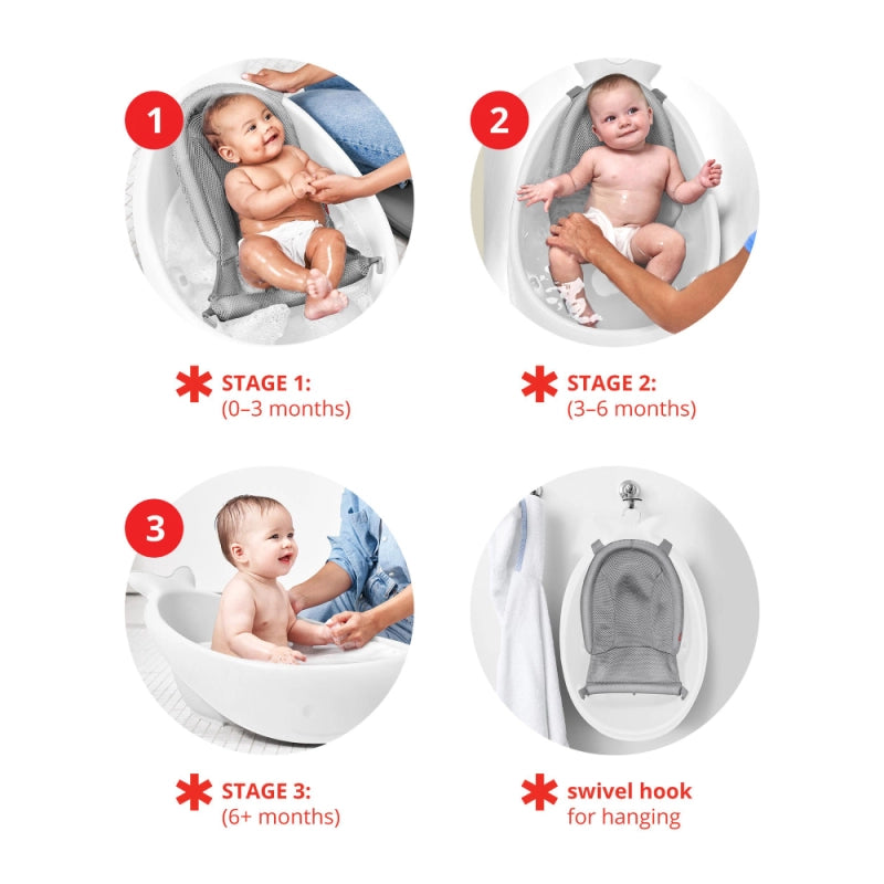 Skip Hop Moby Smart Sling 3-Stage Tub - White