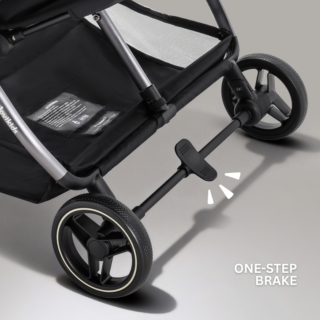 JoviKids Ayla Compact Twin Pushchair - Black