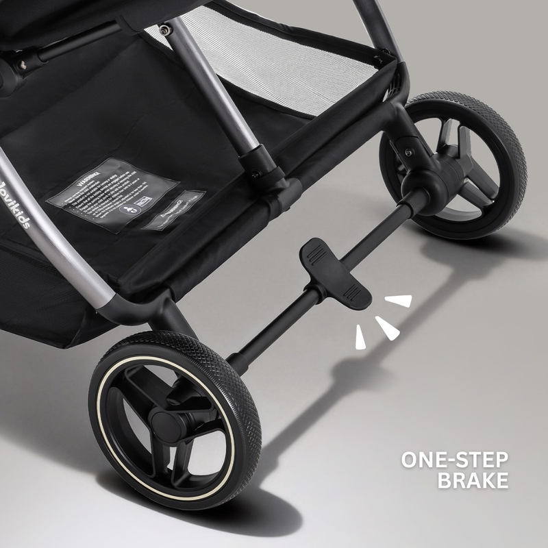 JoviKids Ayla Compact Twin Pushchair - Black