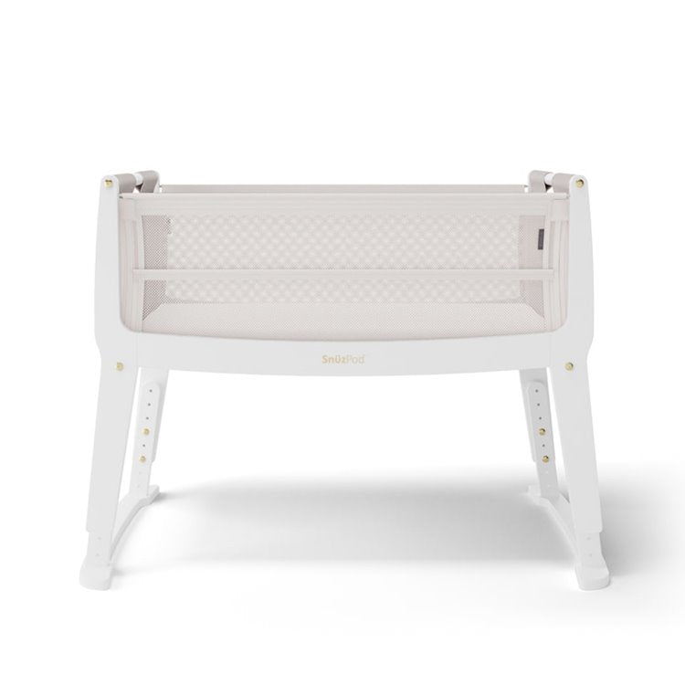 SnuzPod Studio Bedside Crib - Paris (White)