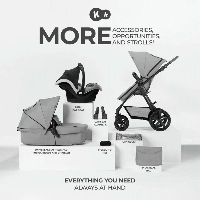 Kinderkraft Moov CT 3 in 1 Travel system Grey Bambinosandbeyond