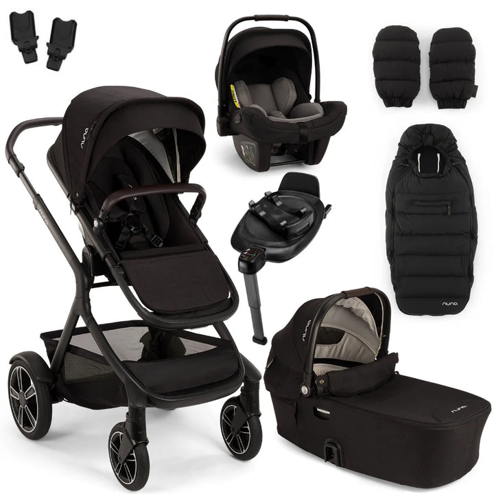 Nuna DEMI Next, PIPA NEXT + Accessory Travel System- Caviar