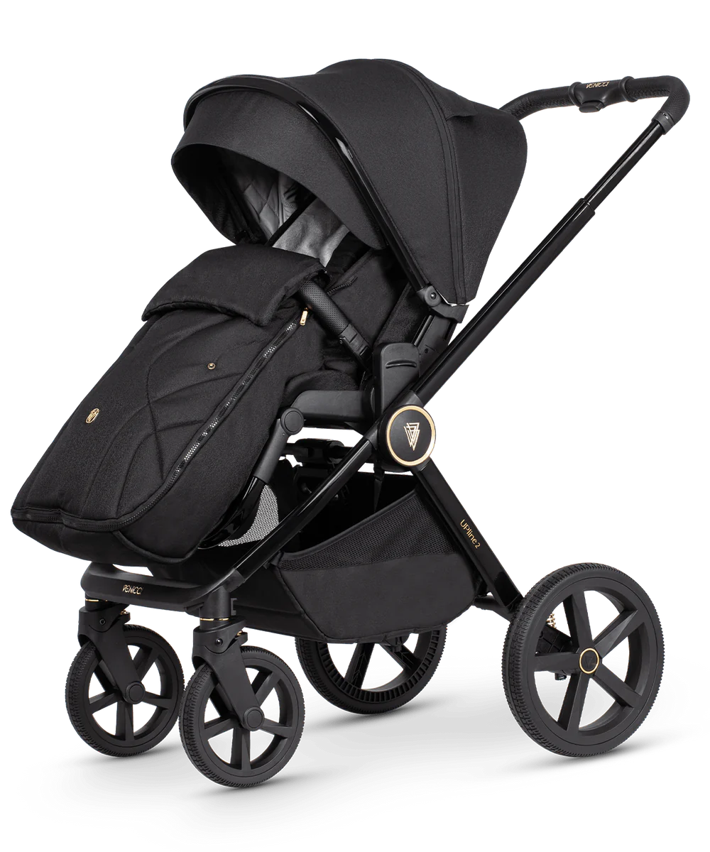 Venicci Upline2 4in1 Travel System Inc 360 Base - All Black