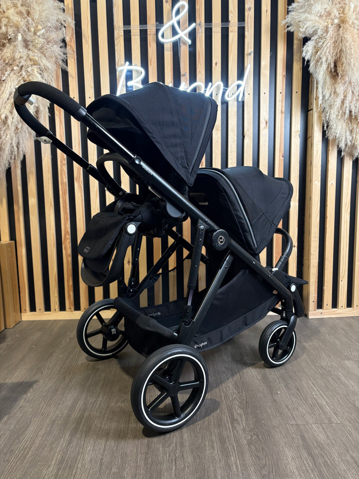PRE LOVED Cybex Gazelle Twin Pushchair - Moon Black