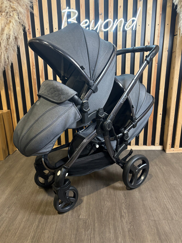 PRE LOVED egg2 Double Travel System - Quartz