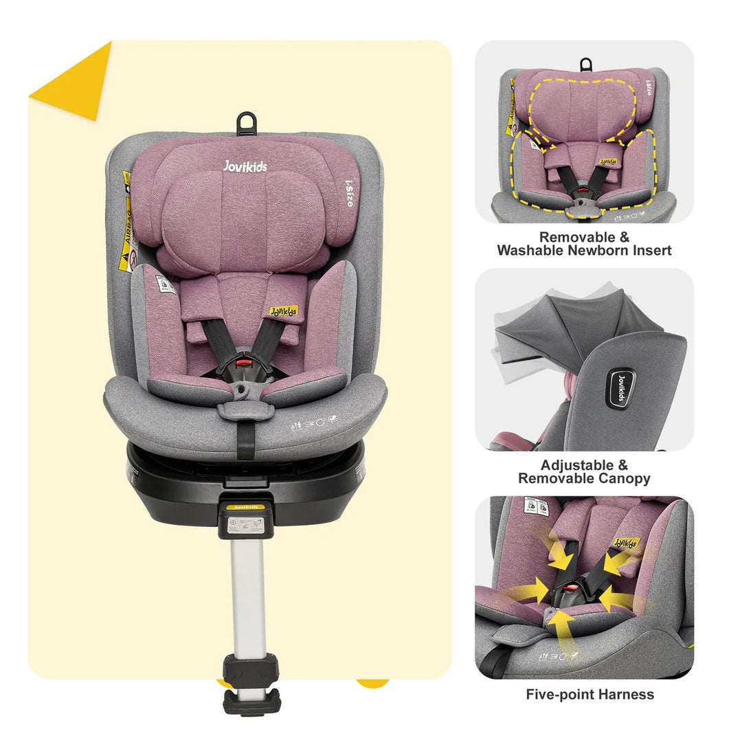 JoviKids Ranger Spin 360 Car Seat - Pink