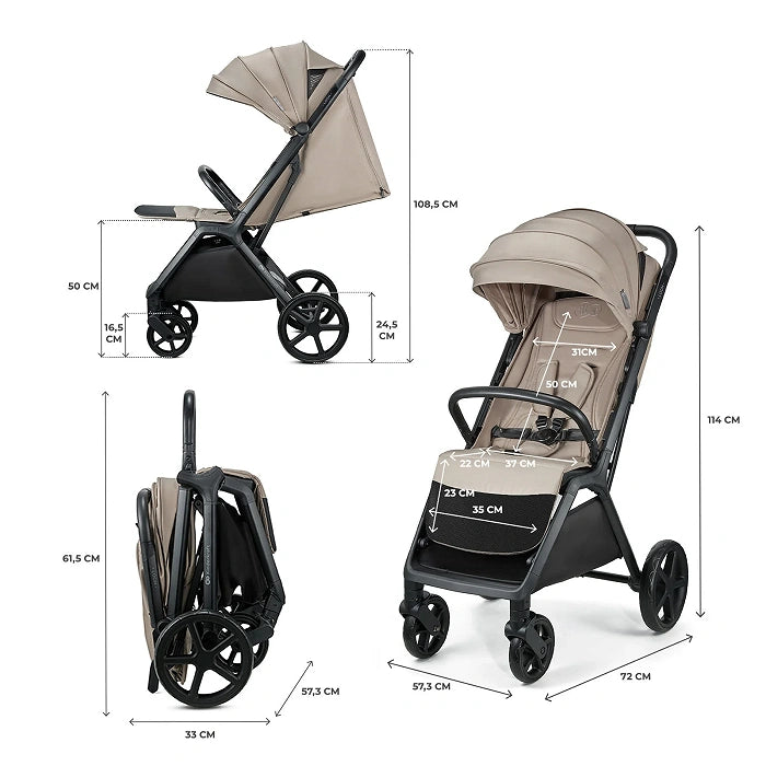 Kinderkraft Loom Stroller - Linen Beige