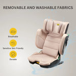 JoviKids Rober+ i-Size Group Booster Car Seat – Rosewood