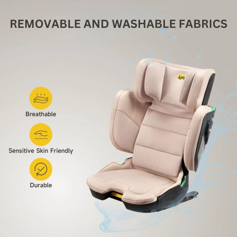 JoviKids Rober+ i-Size Group Booster Car Seat – Rosewood