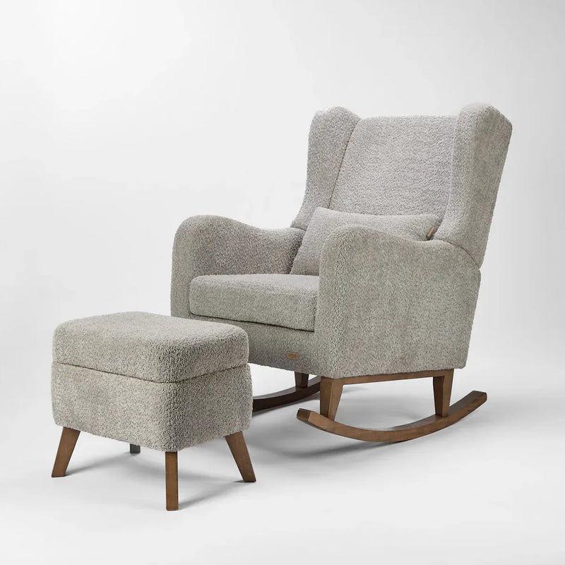 Tutti Bambini Harper Rocking Chair & Footstool - Cloud Grey