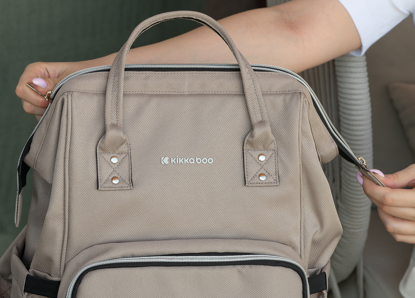 Kikkaboo Siena Mama Changing Backpack - Beige