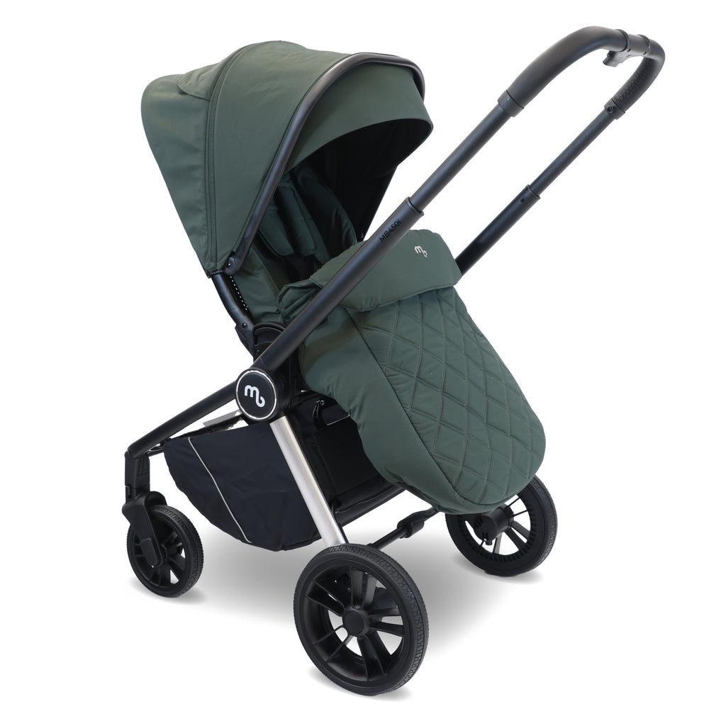 My Babiie MB450i 3in1 Travel System with Rotating Car Seat + Base - Forest Green