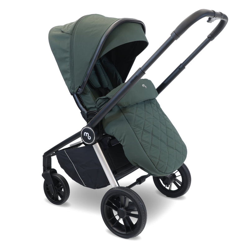 My Babiie MB450i 3in1 Travel System with Rotating Car Seat + Base - Forest Green