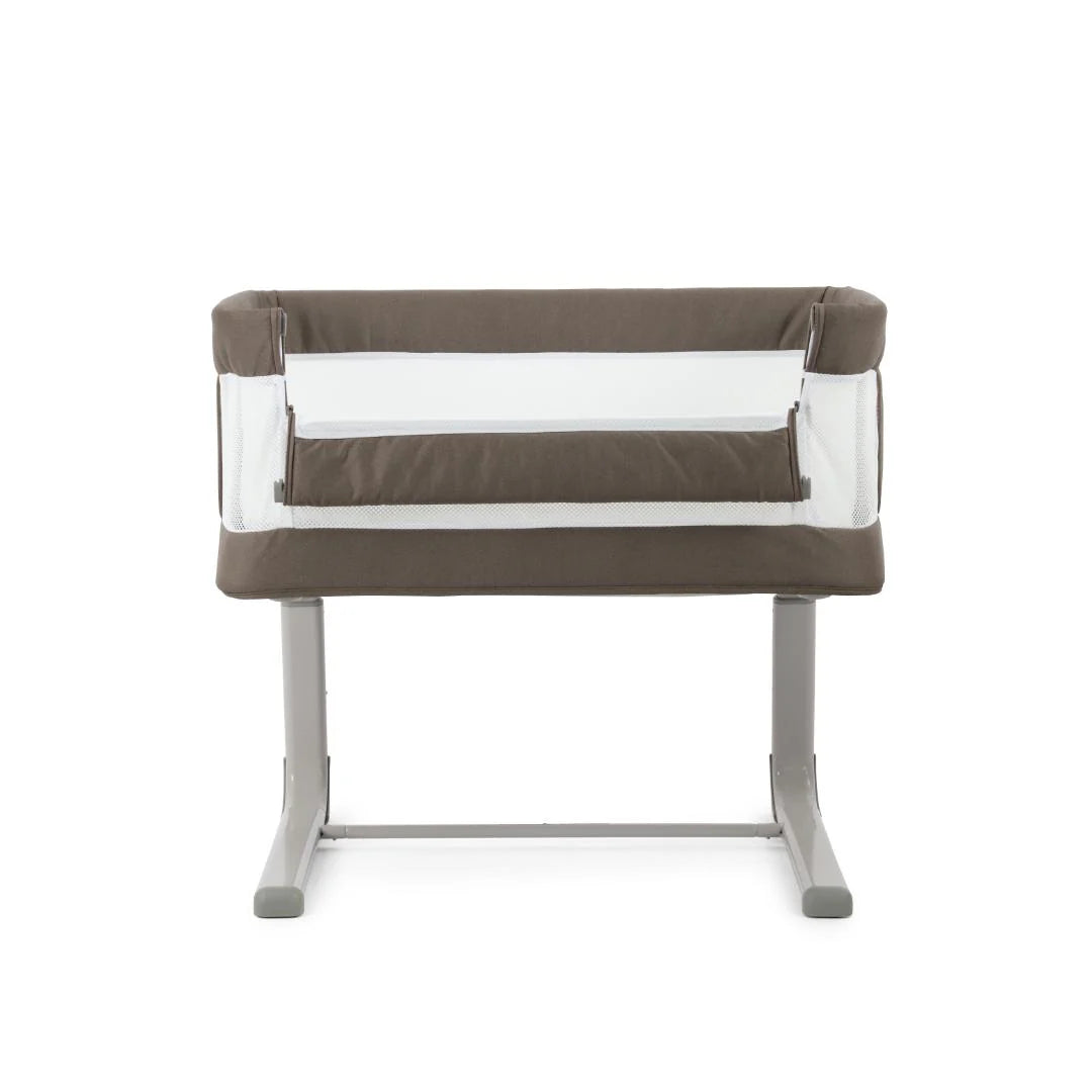 Oyster Drop Side Wiggle Crib Co-Sleeper - Mink