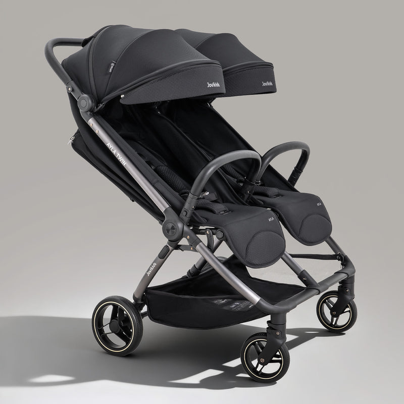 JoviKids Ayla Compact Twin Pushchair - Black