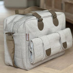 My Babiie Deluxe Changing Bag - Oatmeal Herringbone