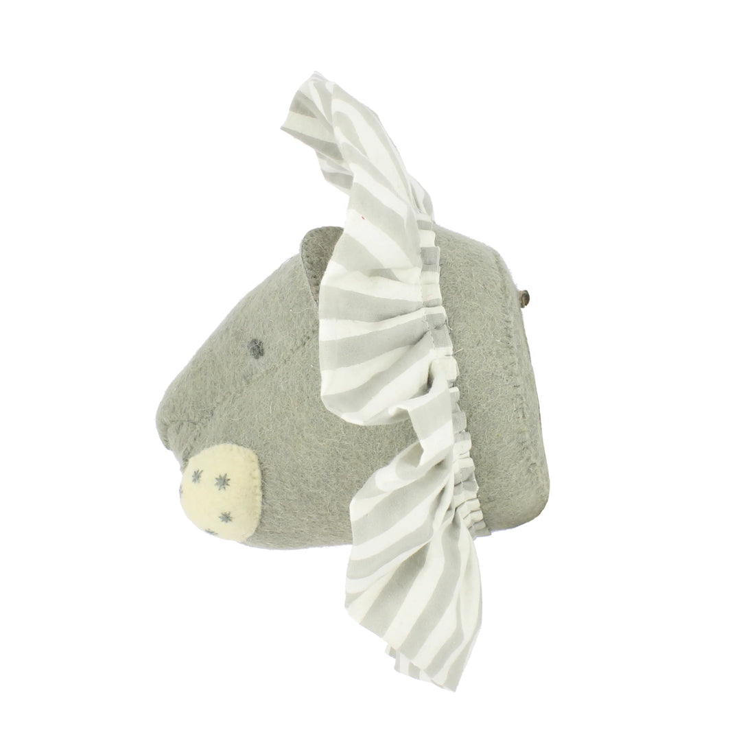 Fiona Walker Lion with Vintage Ruff Head Mini - Grey