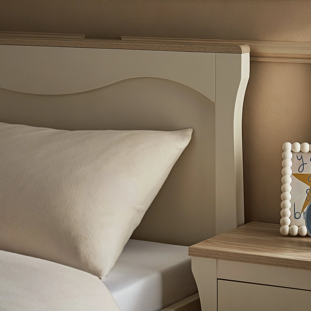 CuddleCo Clara Single Bed - Cashmere & Ash