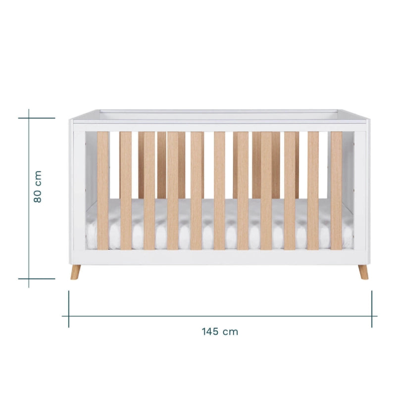 Tutti Bambini Fika 2 Piece Room Set - White/Light Oak