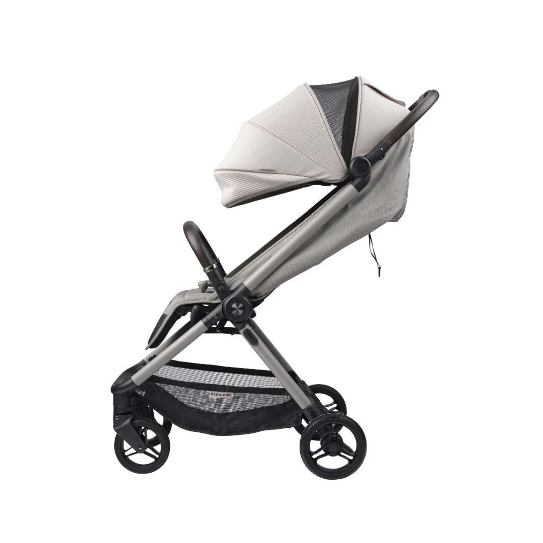 Bababing Auto Fold Compact Stroller - Almond