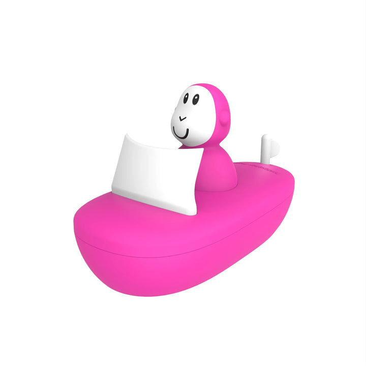 Matchstick Monkey Bathtime Boat Set - Pink