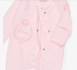 Beau Kid Princess Cotton Babysuit Set - Pink