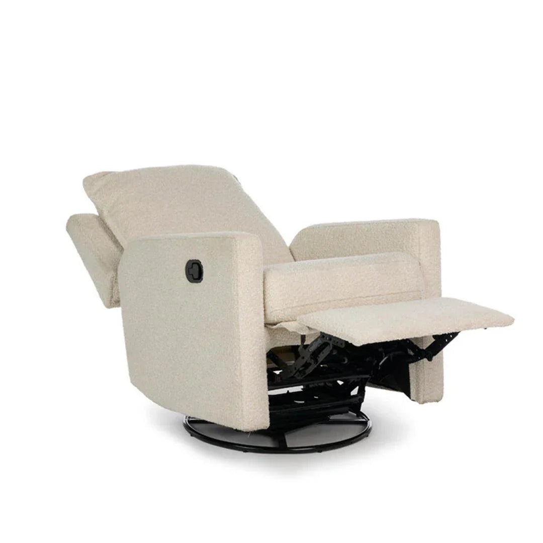 Obaby Denver Swivel Glider Recliner Chair - Bouclé