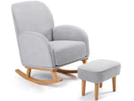 Babymore Freya Nursing Chair with Stool - Grey
