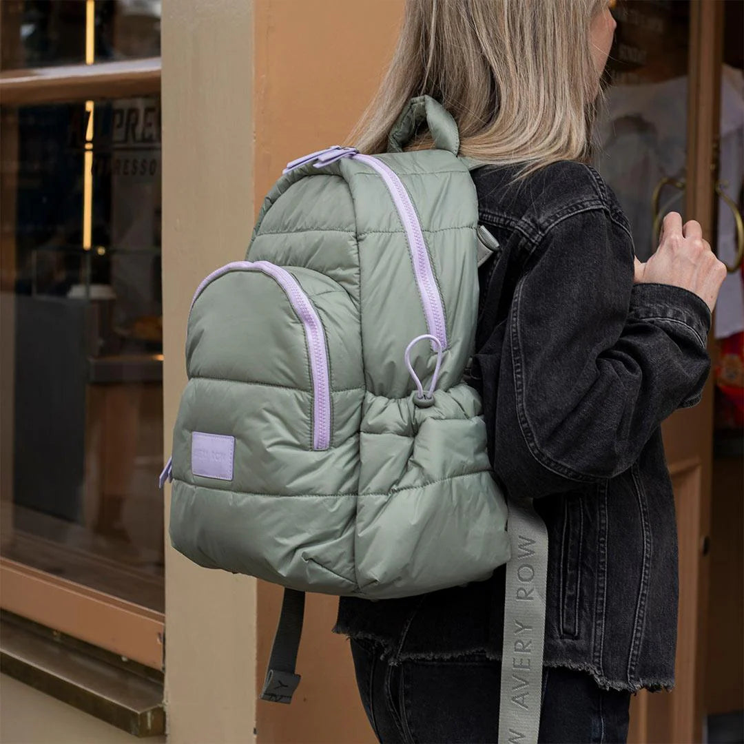 Avery Row Changing Backpack - Olive Green