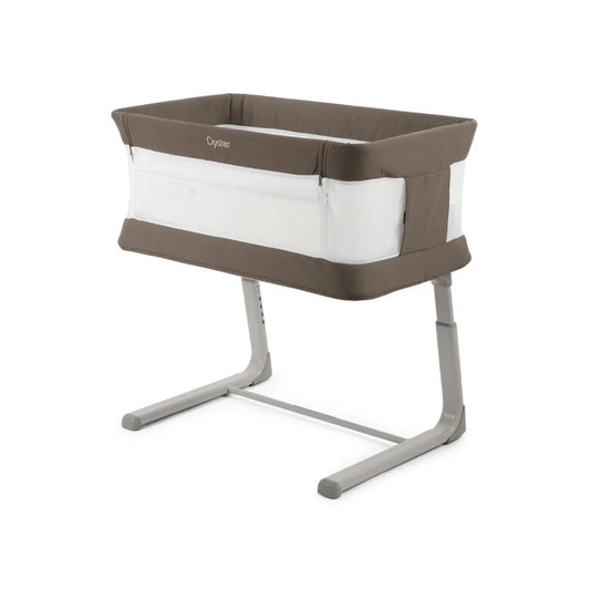 Oyster Drop Side Wiggle Crib Co-Sleeper - Mink