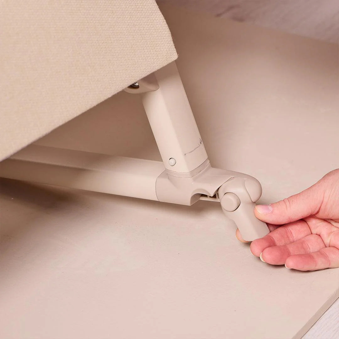 Tutti Bambini Cozee Air 2 Bedside Crib - Toasted Oak/Sand