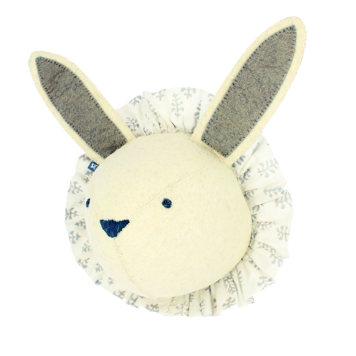 Fiona Walker Baby Rabbit with Vintage Ruff Head Mini - Cream