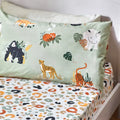 Wildlife Animal Print Fitted Cot Bed Sheet 70 x 140 cm