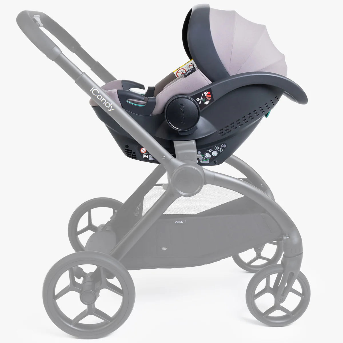 iCandy Core2 Complete 360 Car Seat Travel System Bundle - Storm Grey