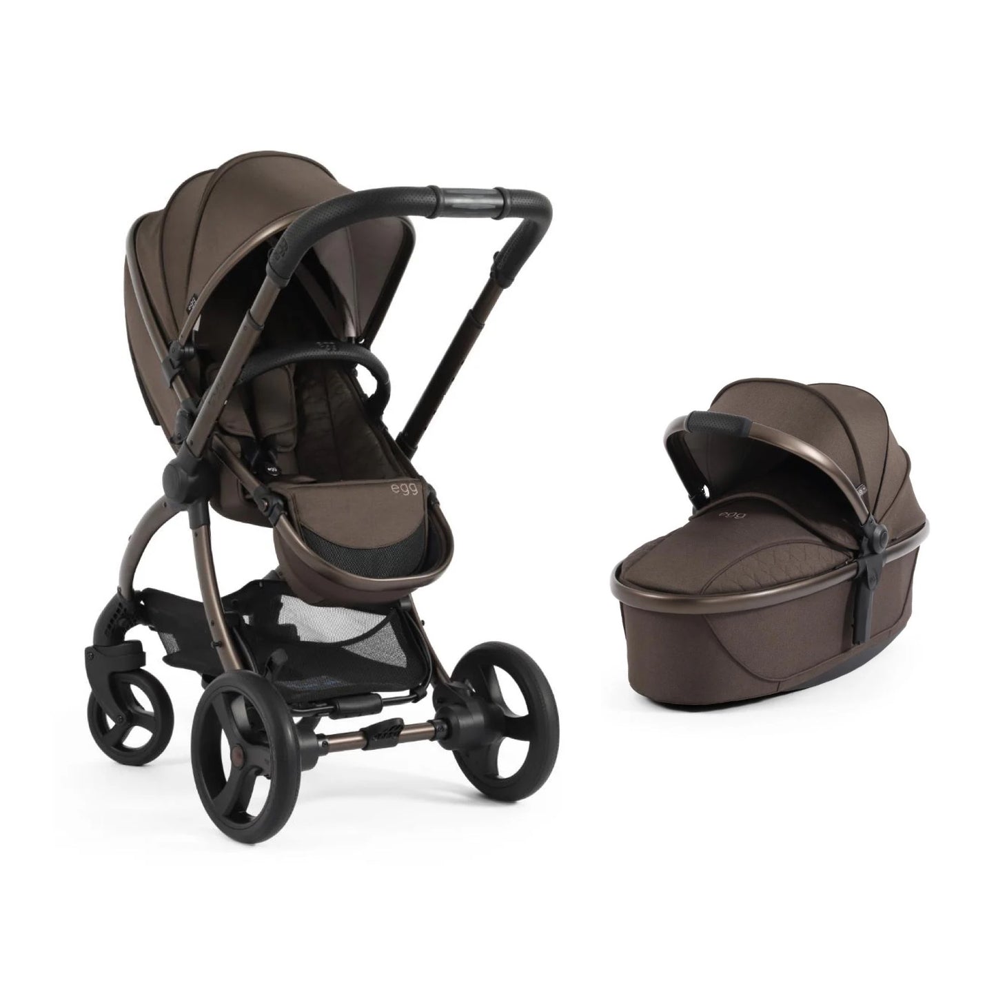 egg3 Pushchair & Carrycot - Chocolate Velvet