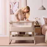 Tutti Bambini Cozee Air 2 Bedside Crib - Soft Walnut/Cocoa