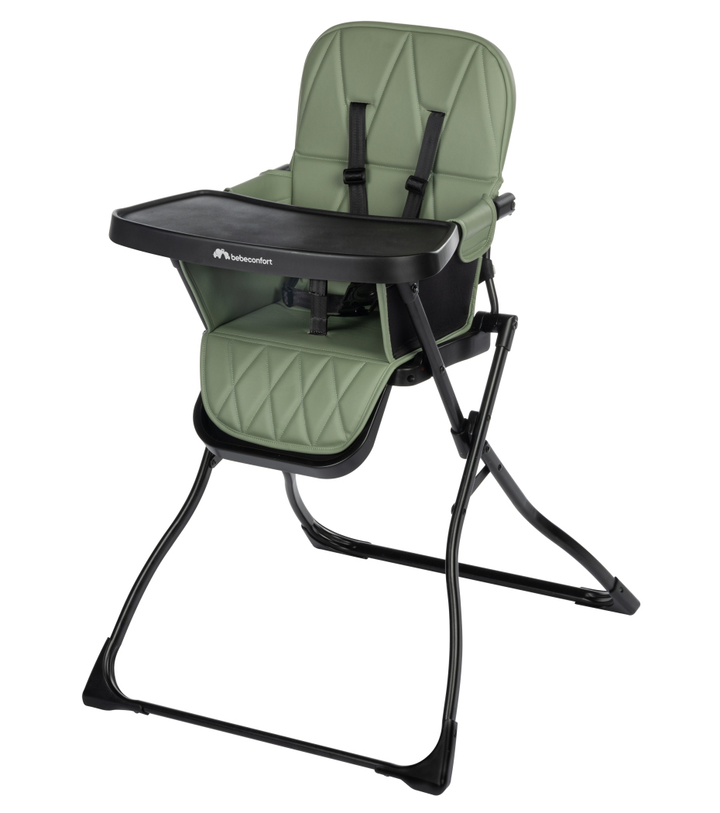 bebeconfort Lily Compact Folding High Chair - Mineral Green